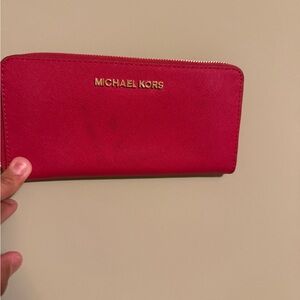 Michael Kors Scarlet Zip-Around Wallet